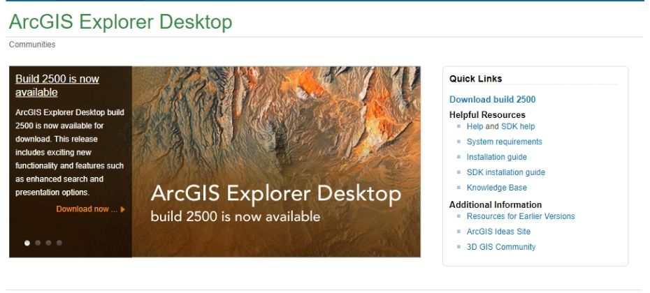 ArcGIS Explorer Desktop