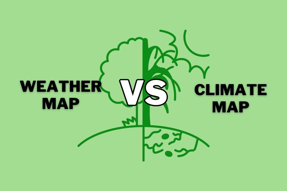 Difference Between Weather Map and Climate Map | Spatial Post